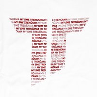 Dámske biele tričko  s T - My sme Trenčania